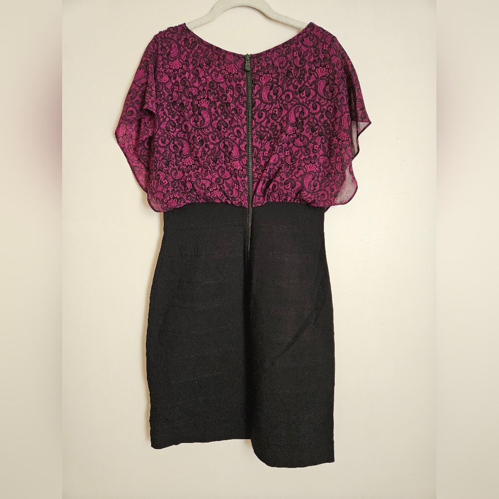 Nicole Nicole Miller NWT Dress SZ 10 Black Bandage Skirt Paisley Scarf Top Y2K - Picture 3 of 7
